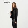 MO&Co. Women's Merino Wool High-Neck Layered Pullover