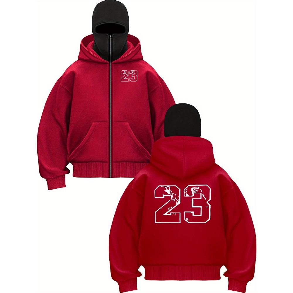 Men's Casual Loose Fit Hooded Sweatshirt with Zipup Hoodie Men's Zipper Hoodie Letter Full zip sportswear for teenagers