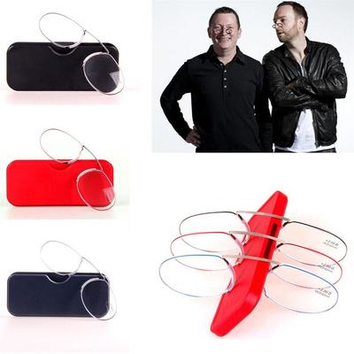Lazy Glasses Lesebrille Nasenklammer Presbyopie Brille Mini Nasengestell Männer Frauen
