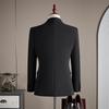 Men's High-End Double-Breasted Wedding Suit - Slim Fit, Professional Formal Wear, Versatile Fashion