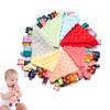 Baby Tag Security Blanket Baby Soothing Plush Blanket Sensory Soft Comforter Blanket Baby Anima