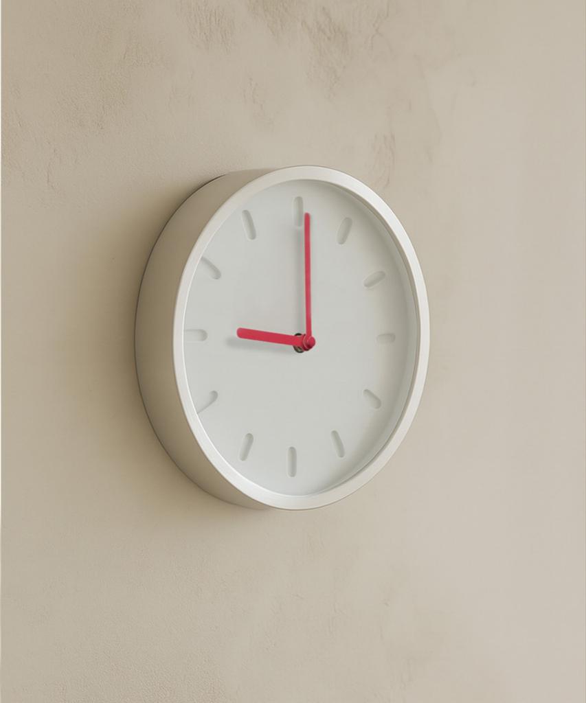 Oa Point Clock Interior Living Room Round Low-Noise Design Wall Clock
