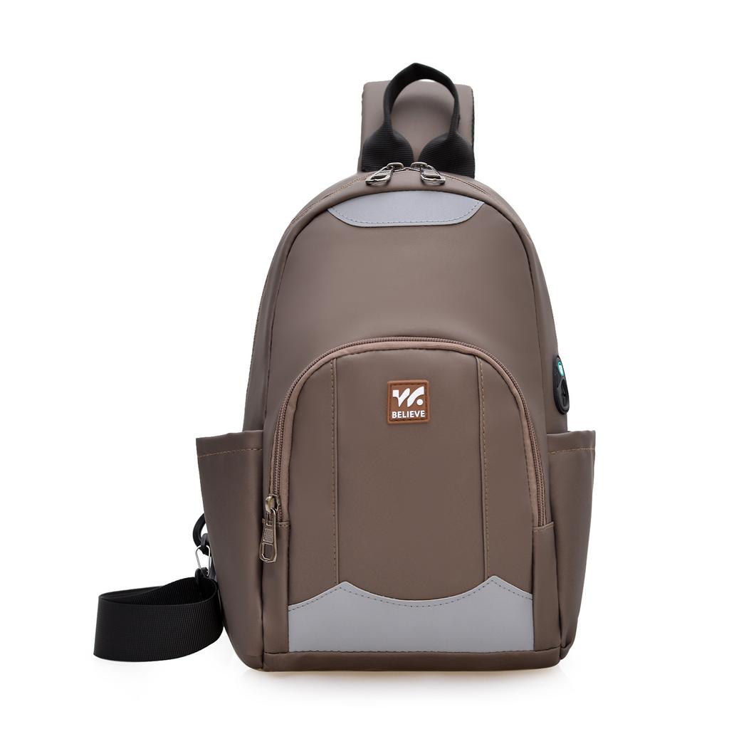 2025 New Large Capacity Breast Bag Lightweight and Simple Multifunctional Hand Carry Shoulder Bag Fashion Men's Crossbody Bag