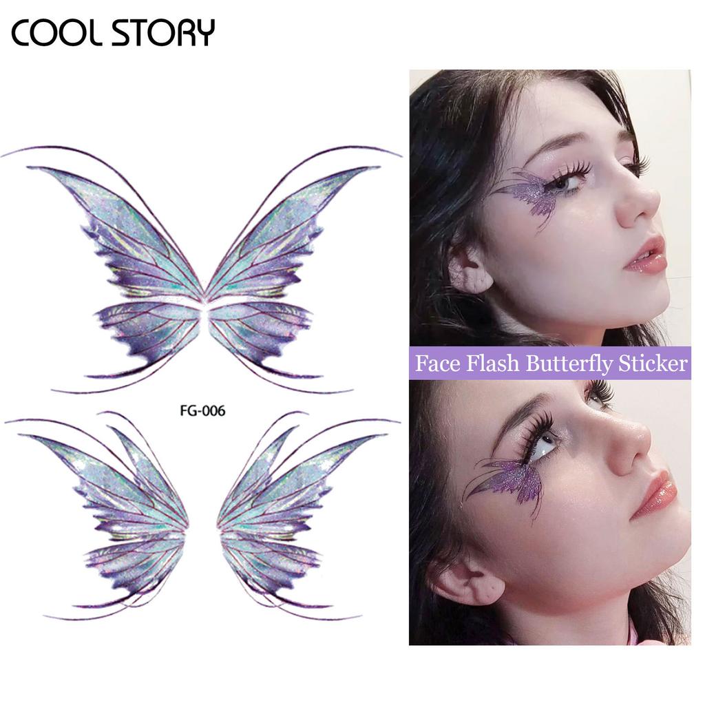 Party Stickers, Trendy Gold and Silver Embossed Valentine's Day Tattoo Stickers, Waterproof and Long-lasting Fake Tattoo Stickers