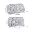 Instrument Note Quicksand Silicone Mold Resin Shaker Mold DIY Pendant Keychain Jewelry Making Tools DIY Craft Supplies