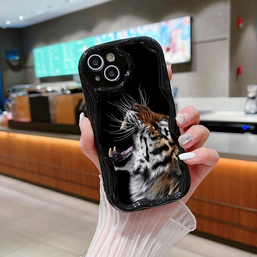 LZ30 Tiger Lion Cat Clear Soft Wave Phone Cases for Xiaomi 11 Lite Redmi Note 13 12 8 Pro 9 12C A3 Infinix Smart 8 Tecno Protection Back Cover