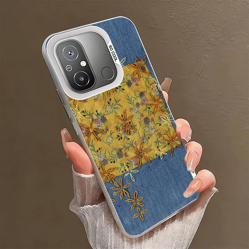 Retro-Denim-Muster Weiche Handyhülle für Xiaomi Redmi 15C 15 14C 13C 12C Poco X5 X6 X7 Pro X3 F8 F7 Ultra M8 13 12 Hülle Rückseite Sie