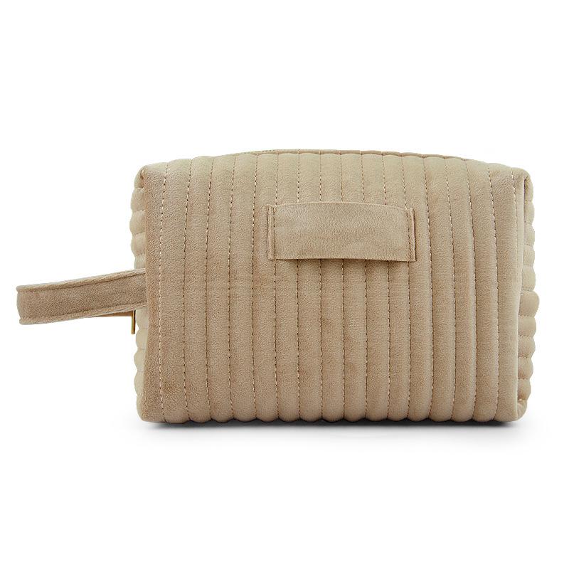 

Оксамитова дорожня косметичка - Велика місткість, персоналізоване зберігання шампанського