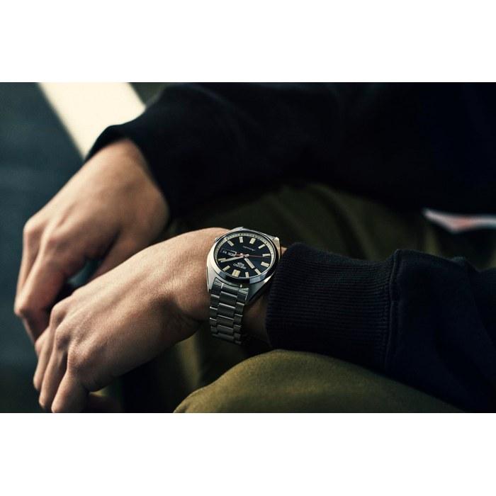Seiko 5 Sports SBSA255 Men's Watch - Mechanical Automatic (with Manual Winding) - Black Dial