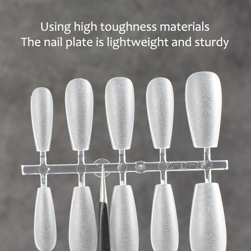 100Pcs/Box Fake Nail Tips Full Cover Coffin Press On Nail Extension Clear Soft Gel Tips False Nail Design Manicure Tools