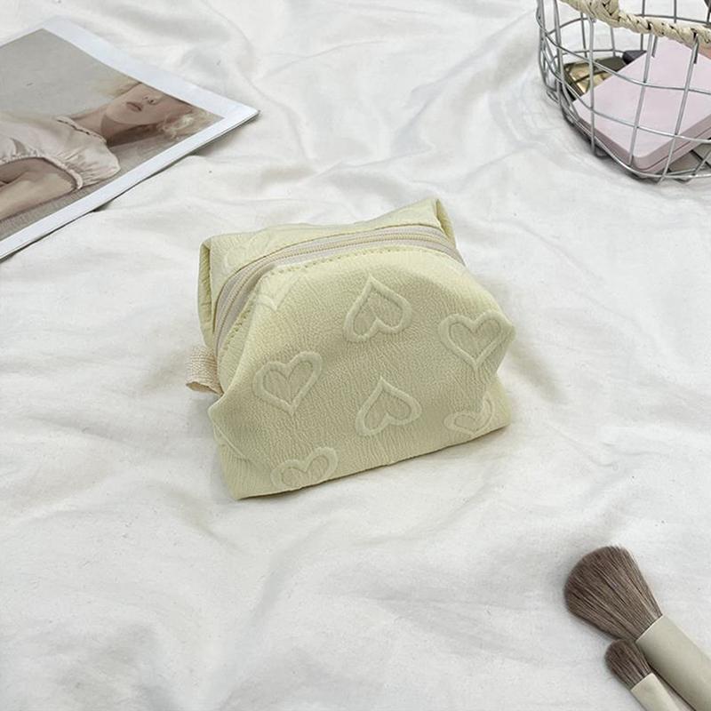 

Любовь Маленькая Квадратная Сумка Косметичка Сумка для Гигиенических Прокладок Сумки для Хранения Макияжа Девушка Большая Вместимость Портативный Органайзер для Мелочей Чехол жёлтый