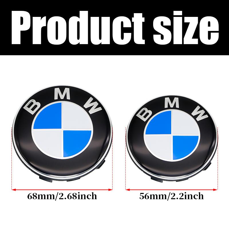 4Pcs 68mm 56mm Floating Wheel Center Cap For BMW E39 E46 E60 Replacement Hubcaps F45 F46 F48 F49 F39 F90 Auto Tuning Accessories IO5