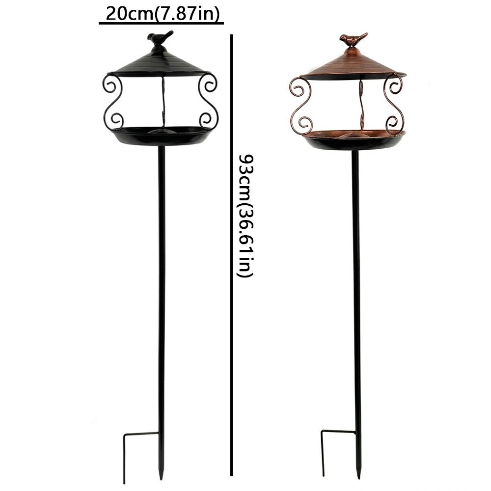 Large Capacity Standing Bird Feeder Weatherproof Hummingbird Feeder Wild Feeding Station Patio
