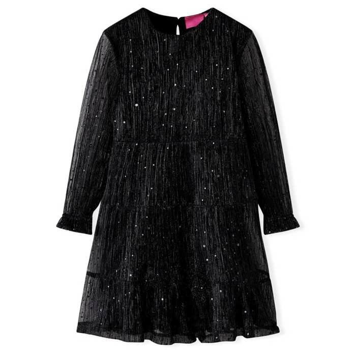 Robe à manches longues pour enfants noir 92/104/116/128/140