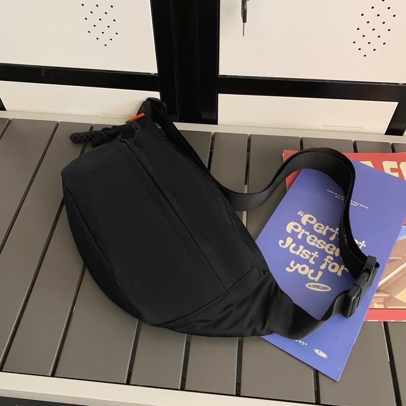 Breast bag men's casual large-capacity messenger bag trendy sports backpack women's light riding personalized trendy bag