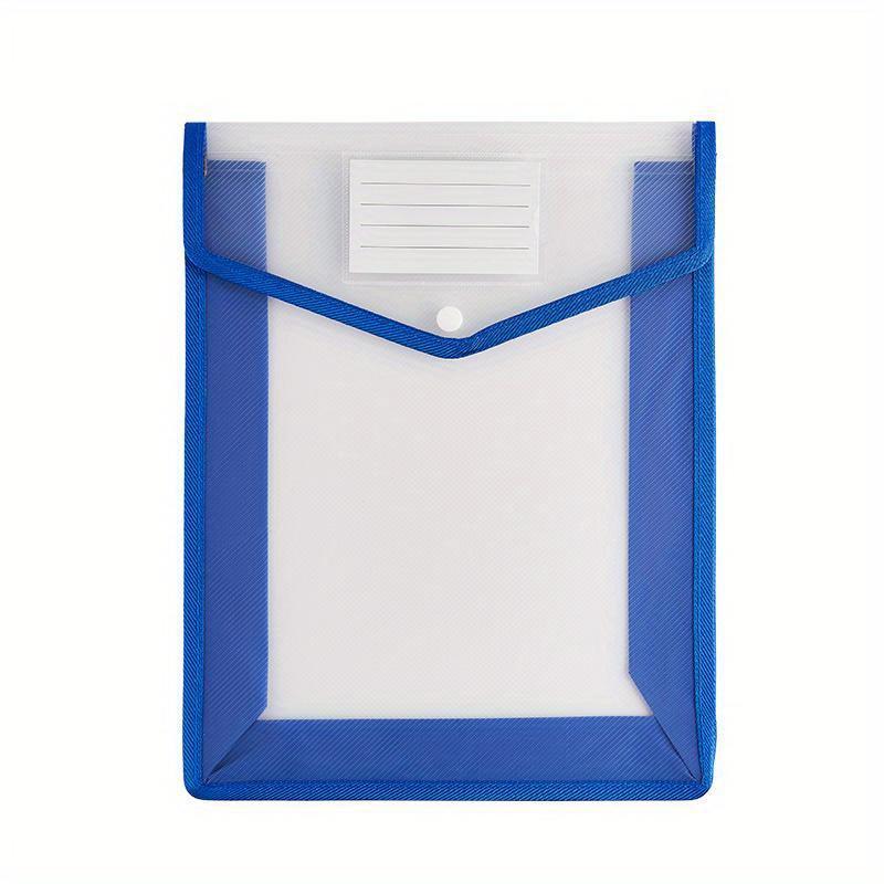 A4 Waterproof Transparent Document Storage Organizer Three-Dimensional File Bag Durable Waterproof Large Capacity