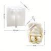 1PC Schlafender Weihnachtsmann Aromatherapie Kerze Silikonform DIY Weihnachtsdekoration Gipsform