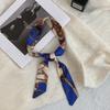 Long silk scarf, new thin and narrow decorative scarf, multi-purpose headscarf, headband, hair tie, bag streamer, gift box strap.