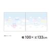MORIPiLO Sanrio Lace Curtains Cinnamoroll Pattern Connecting Single Picture Art 100cm X Set of Cute Sanrio Cinnamon Blue Makura No Morishita (Picture