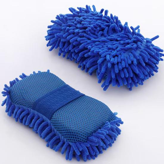 Kadife Araç Yıkama Süngeri Tüy Bırakmaz Tekrar Kullanılabilir Ovucu Çizmez Emici Araç Temizleme Süngeri Otomobil Detaylandırma Motosiklet Karavan Boya Yüzeyi İçin