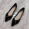 Super soft pointed late evening wind single shoes new autumn new shallow mouth soft sole non-slip flat bottom ladyshoes maternity shoes