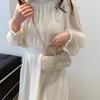 2025 New Exquisite Women's Bag Lock Buckle Shoulder Chain Crossbody Bag Women's Banquet Bag One-Shoulder Crossbody Small Square Bag