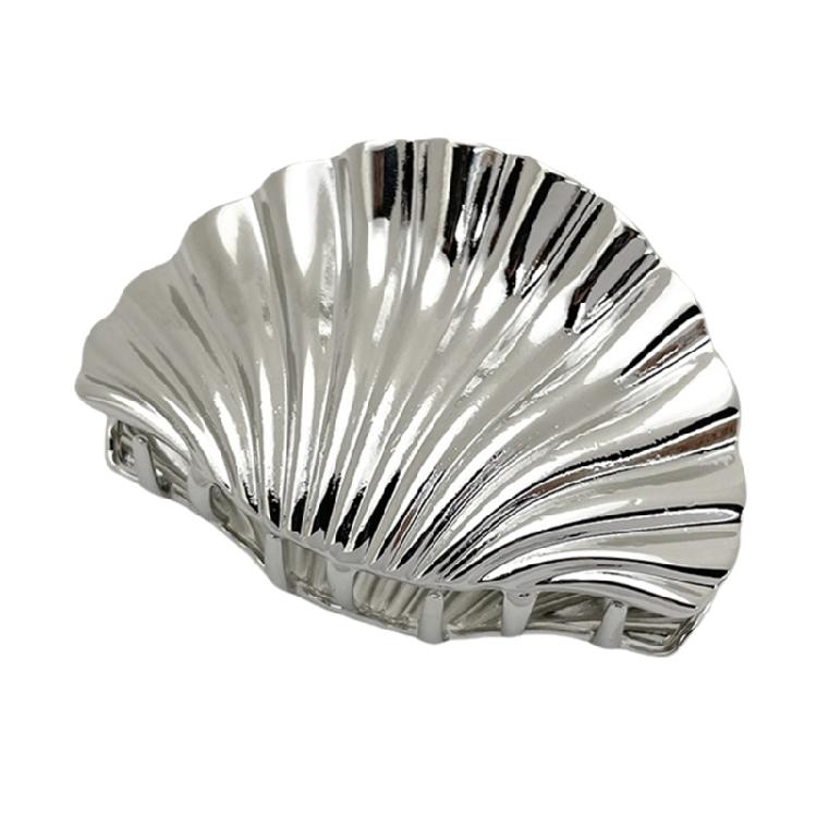 Distinctive Shell Shapes Hair Clip Elegant Hair Clamps Chic Alloy Shell Shapes Hair Clip Accessory for Women's Hair