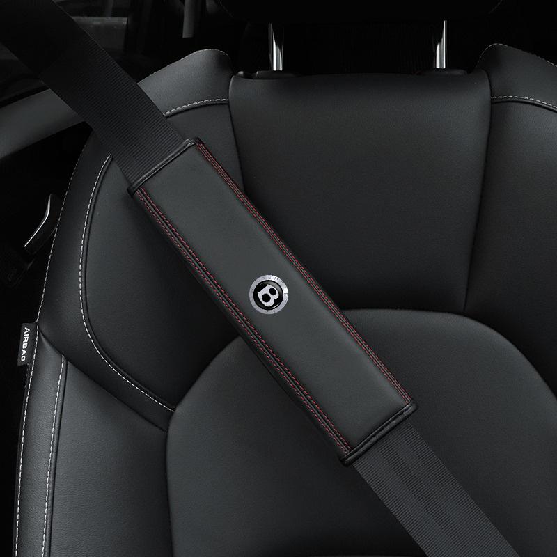 

Car Seat Belt Cover Shoulder Strap Protector Pad Accessories for New Bentley Flying Hurtling Spur Continental GTBentaygaMulsanne