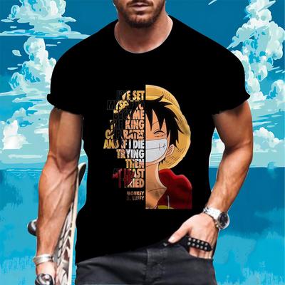 Camiseta de hombre Luffy Zoro, nueva camiseta de manga corta de moda urbana.