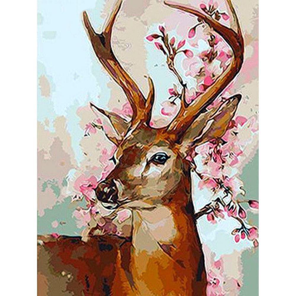 Full Square/Round Diamond Painting Mountain Landscape Mountain Pictures of Rhinestones 5D Diamond Embroidery Tiger Deer Animal Mosaic Wall Art