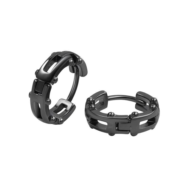 Men Vintage Irregular Geometric Earrings Trendy Hip Hop Street Dance Personality Studs Fashion Accessories For Men