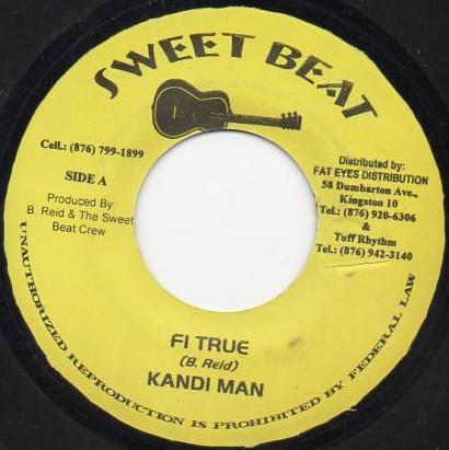 

7inch Record CANDY MAN Fi True NONE Sweet Beat 2001 Jamaica Reggae Ska Dub Used