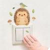 Adorable Little Raccoon and Rabbit Animal Combination Bedroom and Living Room Switch Stickers for Decoration