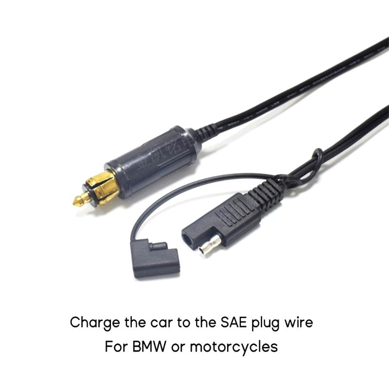 SAE Connector, SAE Plug, Cigarette-Lighter Accessory Plugs DIN, Plug To SAE Adapter Connector for Motorcycles
