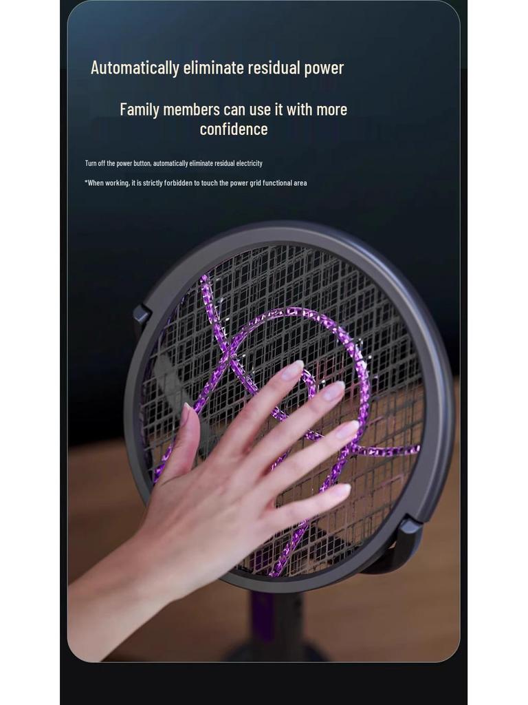 2025 Rechargeable Electric Mosquito Swatter: Foldable, Retractable, Powerful Mosquito & Fly Killer for Home Use.