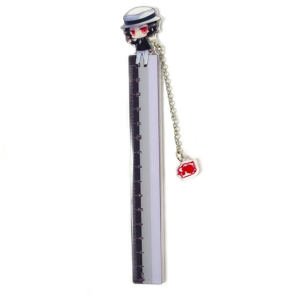 Anime Ruler Kamado Tanjirou Nezuko Kawaii Figure Straight Ruler Drawing Rulers School Stationery Kids Gift