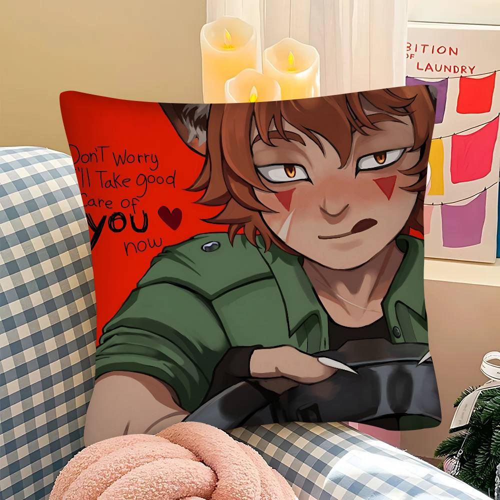 pc BBoyfriend To Death Anime Pillow Case Fashion Square Pillowcase Bedroom Sofa Room Ins Decoration Leisure