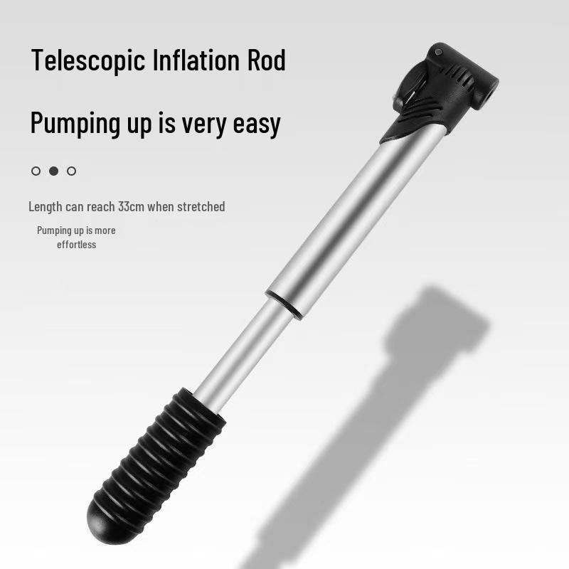 Compact Mountain Bike & Home Pump: Universal High-Pressure Inflation for Bicycles and Basketballs