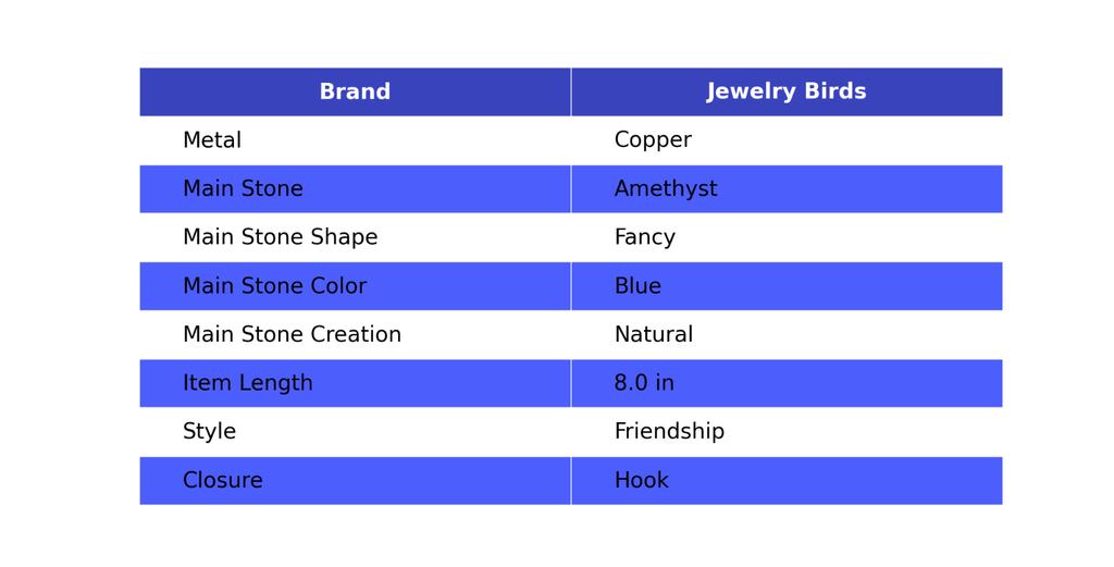 Amethyst Gemstone Copper Hook Electroformed Friendship Daughter Gift Bracelet VP-121