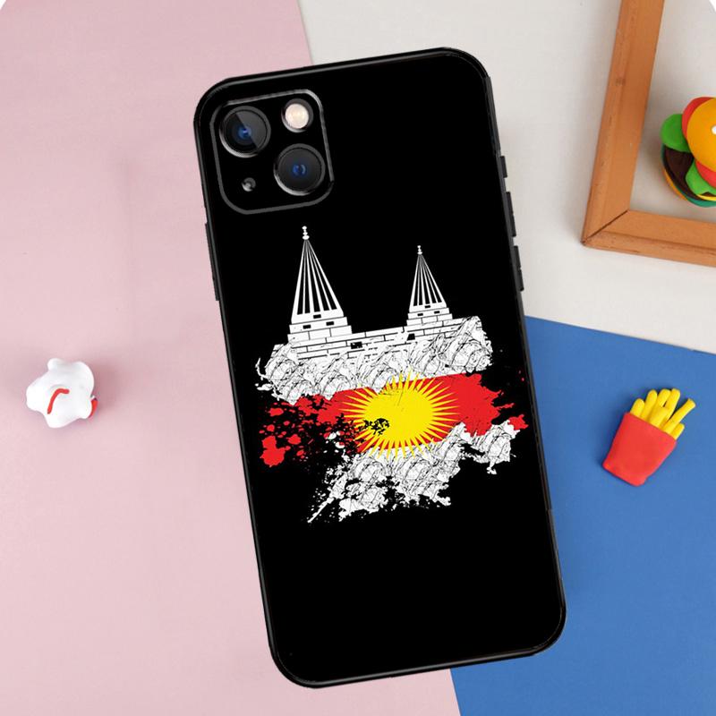 

Yazidi Flag Ezidxan Case For iPhone 11 12 13 14 15 16 Pro Max Mini XS XR X Plus Soft Protection Cover iPhone 13 mini