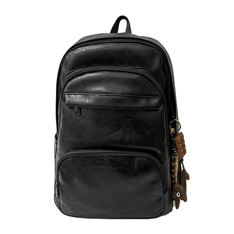Student PU Schoolbag Large Capacity Backpack