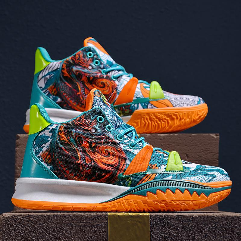 

Молодежная мода баскетбольные кроссовки дышащие противоскользящие износостойкие кроссовки модные популярные повседневные туфли на плоской подошве мужские кроссовки 36