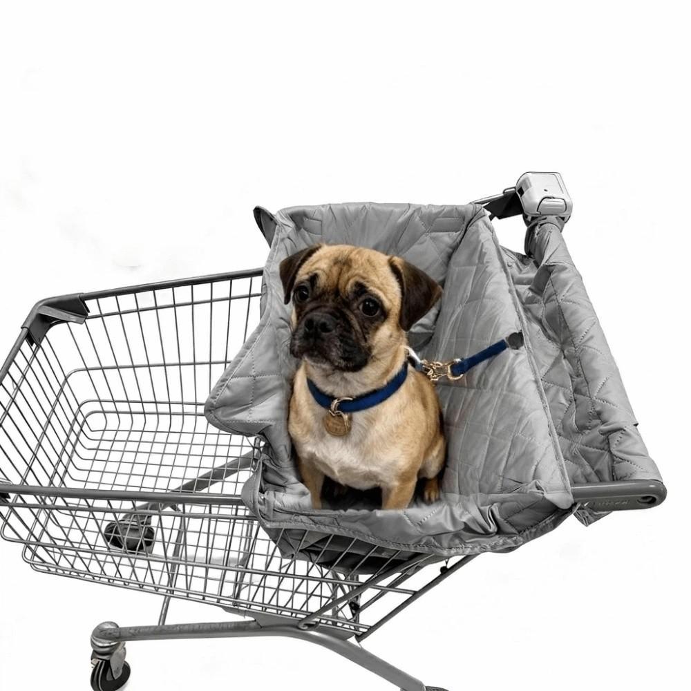 Portable Pet Stroller Cushion Cover Waterproof Shopping Cart Pet Cover  Grocery Cart
