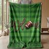 Vibrant Football Artwork Theme blanket Lightweight Warm Flannel Blanket Decorative Throw Blanket for Home Decoration