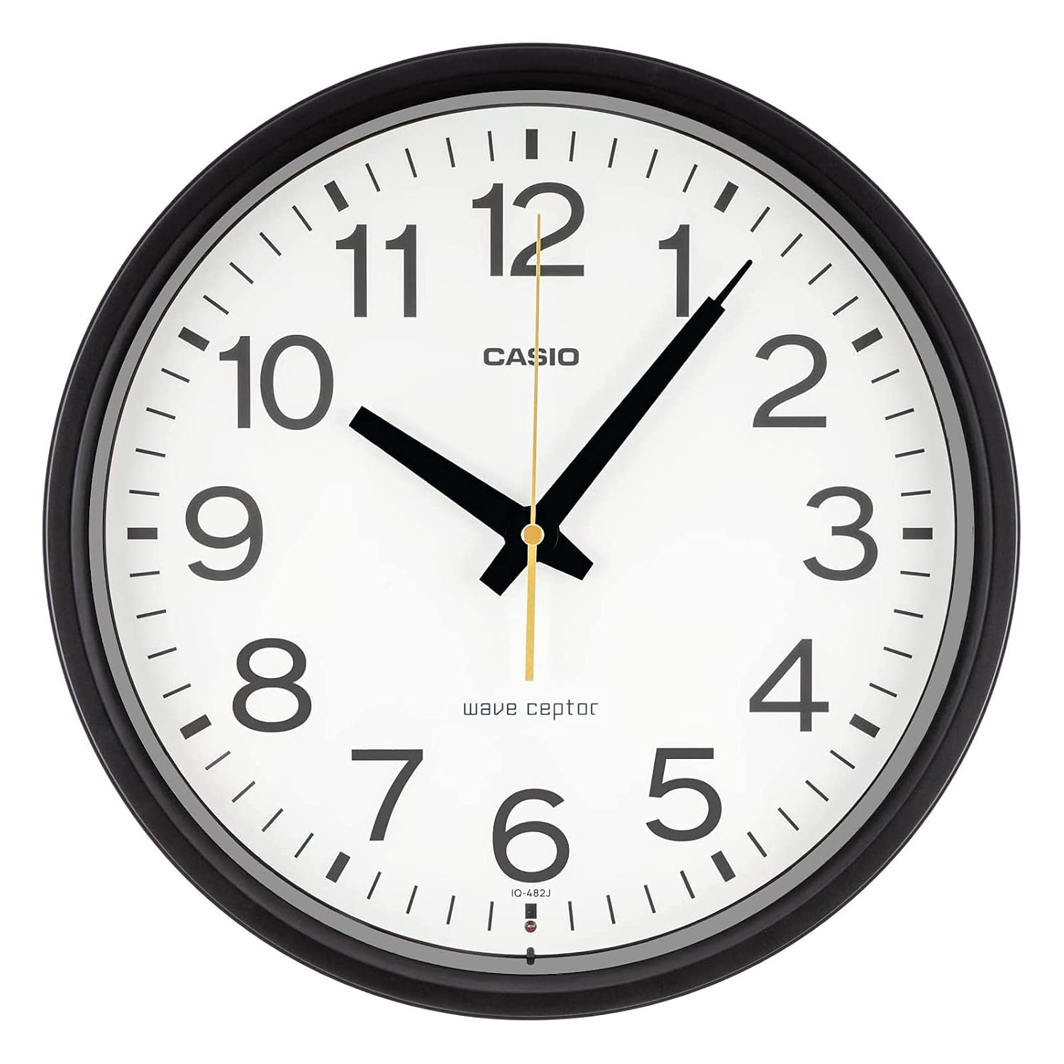 CASIO Wall Clock Radio-Controlled Black Analog
