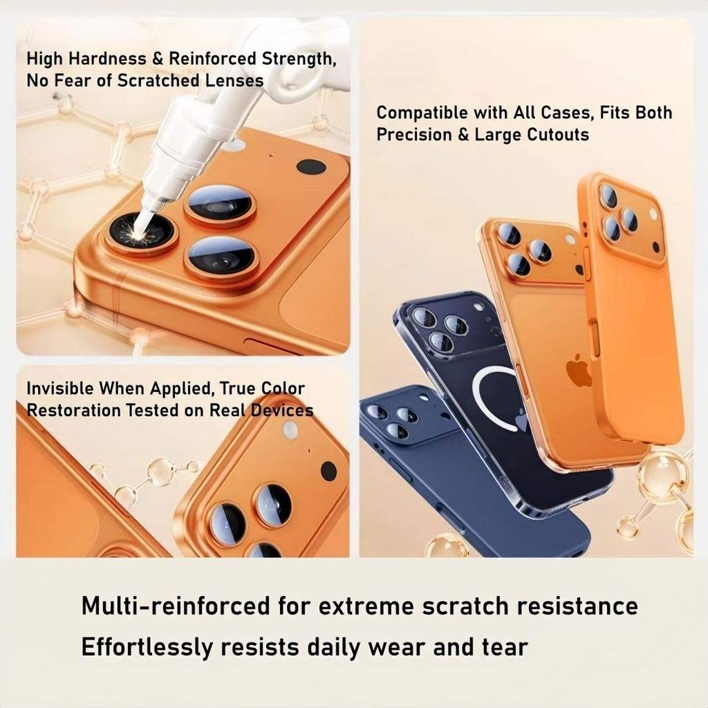 Lens Camera Tempered Glass Screen Protector for Iphone 17 Pro Max 17 Easy Install Camera Lens Protector Glass 4
