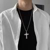 High Quality Cross Titanium Steel Non Fading Necklace,Domineering and Trendy Men's Hip-hop Pendant Chain,New Handsome Men Women