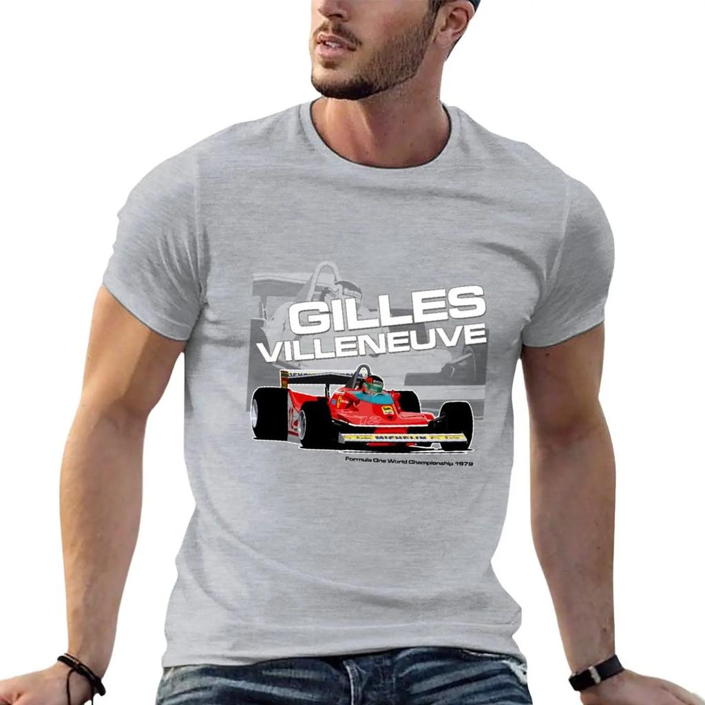 New Gilles Villeneuve - F1 1979 T-Shirt Tees Oversized T Shirt Oversized T Shirts T Shirts for Men Pack