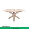Teak Rattan Outdoor Dining Set: Waterproof Table & Chairs for Terrace or Garden