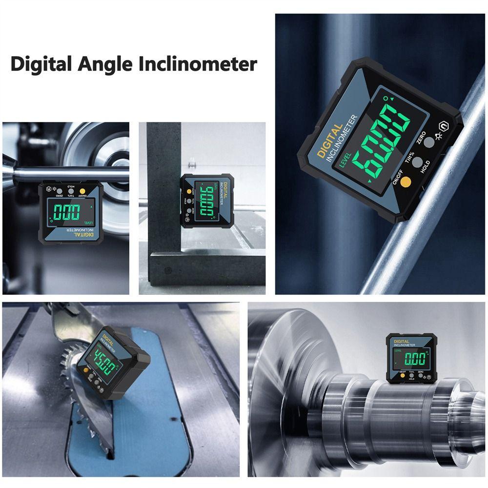 1Pcs Multifunctional Digital Inclinometer LCD Display Angle Level Ruler for Automobile Test